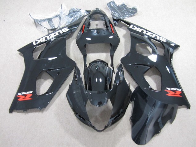 2003-2004 Schwarz Suzuki GSXR 1000 Motorrad Vollverkleidung 2003-2004 Schwarz Suzuki GSXR 1000 Motorrad Vollverkleidung