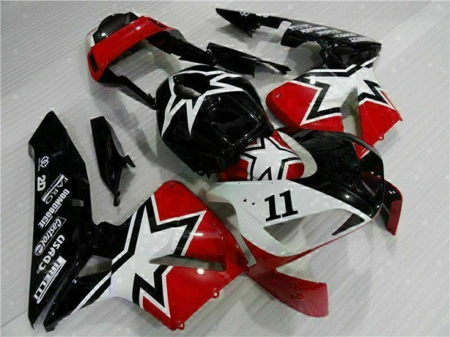 2003-2004 Schwarz Weiß 11 Honda CBR600RR Motorrad Verkleidung 2003-2004 Schwarz Weiß 11 Honda CBR600RR Motorrad Verkleidung