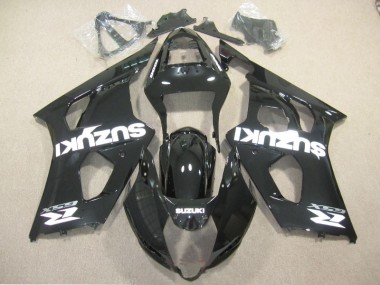 2003-2004 Schwarz Weiß Aufkleber Suzuki GSXR 1000 Motorrad Verkleidung