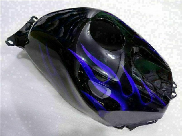 2003-2004 Schwarz mit Blaur Flamme Honda CBR600RR Motorrad Verkleidung 2003-2004 Schwarz mit Blaur Flamme Honda CBR600RR Motorrad Verkleidung