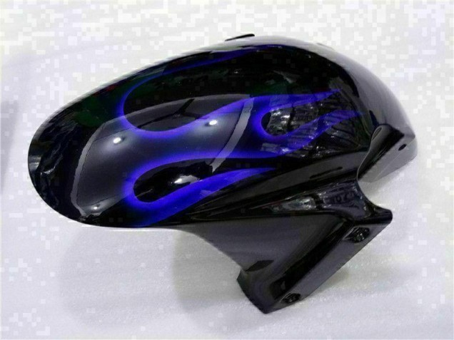 2003-2004 Schwarz mit Blaur Flamme Honda CBR600RR Motorrad Verkleidung 2003-2004 Schwarz mit Blaur Flamme Honda CBR600RR Motorrad Verkleidung