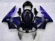 2003-2004 Schwarz mit Blaur Flamme Honda CBR600RR Motorrad Verkleidung 2003-2004 Schwarz mit Blaur Flamme Honda CBR600RR Motorrad Verkleidung