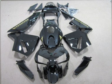 2003-2004 Schwarz und Gold Aufkleber Honda CBR600RR Motorrad Verkleidung