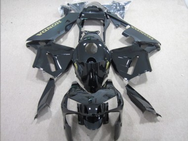 2003-2004 Schwarz und Gold Aufkleber Honda CBR600RR Motorrad Vollverkleidung