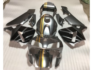2003-2004 Silber Gold Schwarz Honda CBR600RR Motorrad Verkleidung