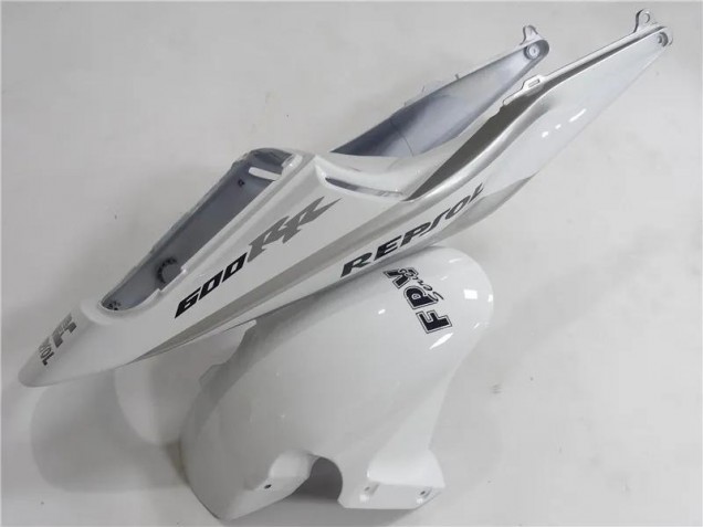 2003-2004 Silber Weiß Schwarz Repsol Honda CBR600RR Motorrad Verkleidung
