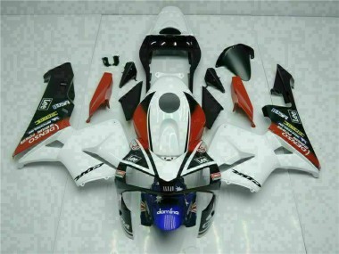 2003-2004 Weiß Blau Honda CBR600RR Motorrad Verkleidung