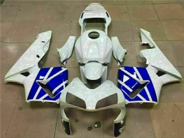 2003-2004 Weiß Blau Honda CBR600RR Motorrad Verkleidungen