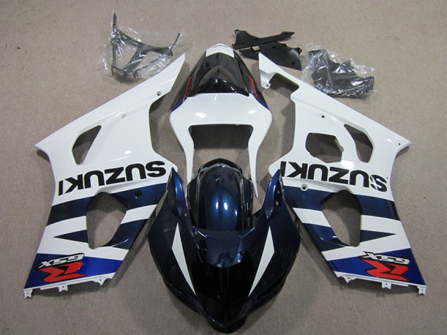 2003-2004 Weiß Blau Schwarz Aufkleber Suzuki GSXR 1000 Motorrad Verkleidung 2003-2004 Weiß Blau Schwarz Aufkleber Suzuki GSXR 1000 Motorrad Verkleidung