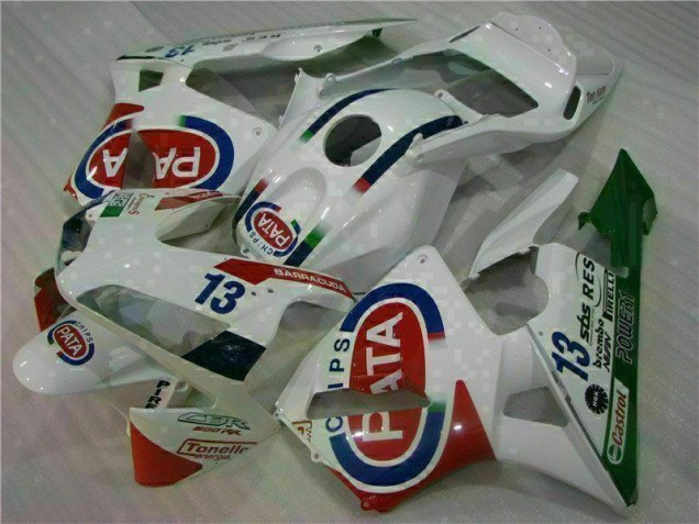 2003-2004 Weiß Honda CBR600RR Motorrad Verkleidung & Plastik 2003-2004 Weiß Honda CBR600RR Motorrad Verkleidung & Plastik