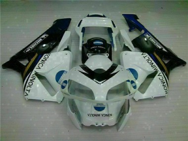 2003-2004 Weiß Honda CBR600RR Motorradverkleidung Plastik Kits