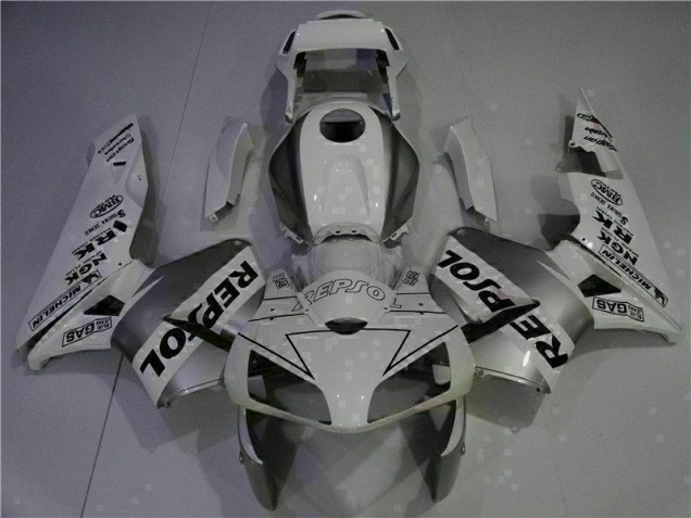 2003-2004 Weiß Repsol Honda CBR600RR Motorrad Verkleidung 2003-2004 Weiß Repsol Honda CBR600RR Motorrad Verkleidung