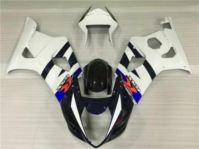2003-2004 Weiß Schwarz Suzuki GSXR 1000 Motorrad Verkleidung Komplett Sets 2003-2004 Weiß Schwarz Suzuki GSXR 1000 Motorrad Verkleidung Komplett Sets