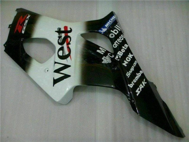2003-2004 Weiß Schwarz Suzuki GSXR 1000 Motorrad Verkleidungen 2003-2004 Weiß Schwarz Suzuki GSXR 1000 Motorrad Verkleidungen
