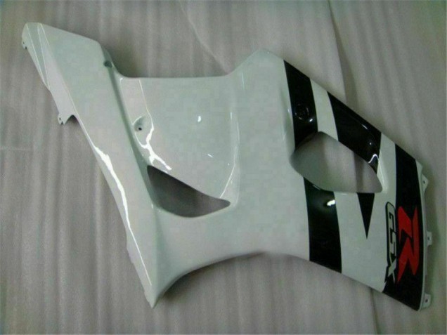 2003-2004 Weiß Schwarz Suzuki GSXR 1000 Motorrad Vollverkleidung 2003-2004 Weiß Schwarz Suzuki GSXR 1000 Motorrad Vollverkleidung
