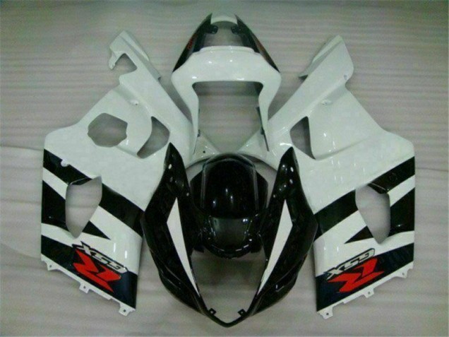 2003-2004 Weiß Schwarz Suzuki GSXR 1000 Motorrad Vollverkleidung 2003-2004 Weiß Schwarz Suzuki GSXR 1000 Motorrad Vollverkleidung