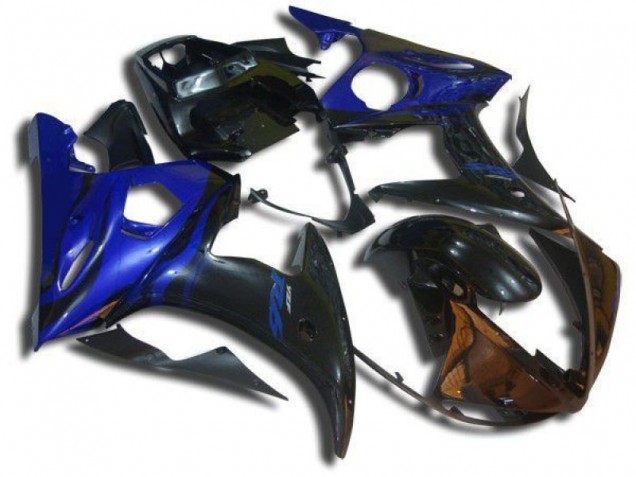 2003-2005 Blau Flamme Yamaha YZF R6 Motorrad Verkleidung 2003-2005 Blau Flamme Yamaha YZF R6 Motorrad Verkleidung