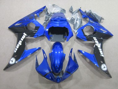 2003-2005 Blau Schwarz Yamaha YZF R6 Motorrad Vollverkleidung