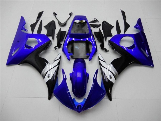 2003-2005 Blau Weiß Schwarz Yamaha YZF R6 Motorrad Verkleidung