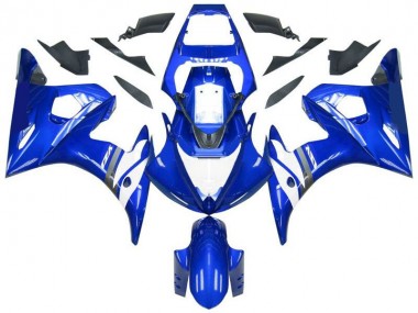 2003-2005 Blau Weiß Yamaha YZF R6 Motorrad Verkleidung & Plastik