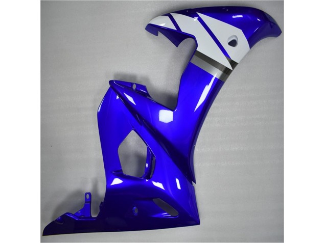 2003-2005 Blau Weiß Yamaha YZF R6 Motorrad Verkleidungen 2003-2005 Blau Weiß Yamaha YZF R6 Motorrad Verkleidungen