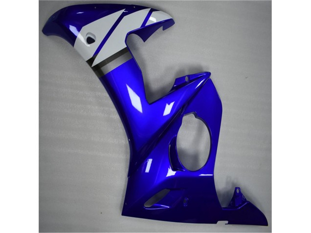 2003-2005 Blau Weiß Yamaha YZF R6 Motorrad Verkleidungen 2003-2005 Blau Weiß Yamaha YZF R6 Motorrad Verkleidungen