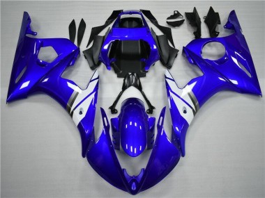 2003-2005 Blau Weiß Yamaha YZF R6 Motorrad Verkleidungen