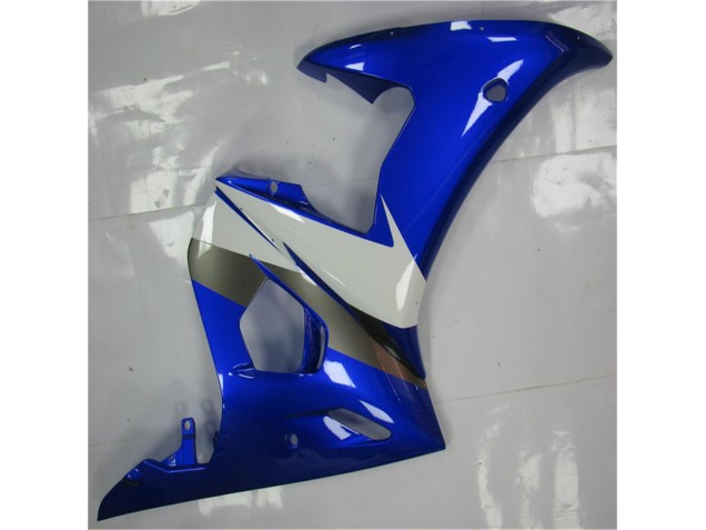 2003-2005 Blau Weiß Yamaha YZF R6 Motorrad Vollverkleidung 2003-2005 Blau Weiß Yamaha YZF R6 Motorrad Vollverkleidung