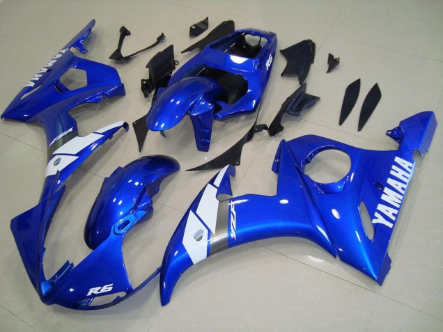 2003-2005 Blau Yamaha YZF R6 Motorrad Verkleidung 2003-2005 Blau Yamaha YZF R6 Motorrad Verkleidung