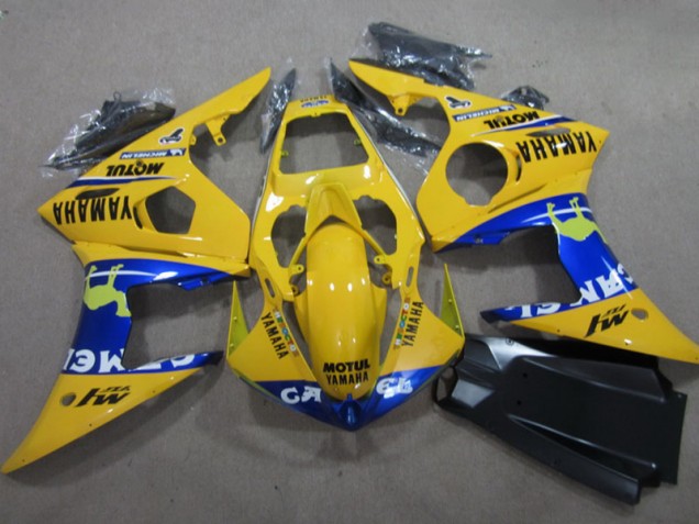 2003-2005 Gelb Motul Yamaha YZF R6 Motorrad Verkleidung 2003-2005 Gelb Motul Yamaha YZF R6 Motorrad Verkleidung