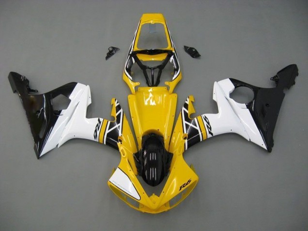 2003-2005 Gelb Weiß Schwarz Yamaha YZF R6 Motorrad Verkleidung 2003-2005 Gelb Weiß Schwarz Yamaha YZF R6 Motorrad Verkleidung