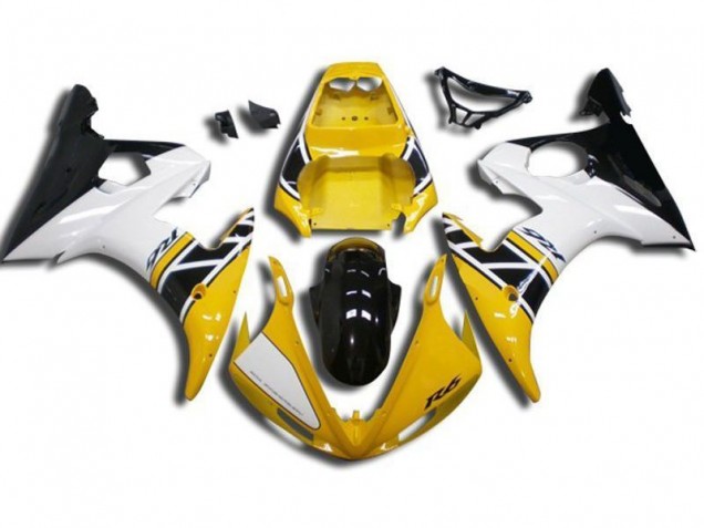 2003-2005 Gelb Yamaha YZF R6 Motorrad Verkleidung 2003-2005 Gelb Yamaha YZF R6 Motorrad Verkleidung