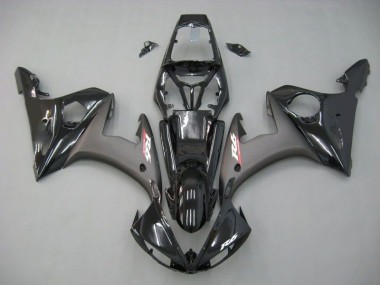 2003-2005 Kontrast Schwarz Yamaha YZF R6 Motorrad Verkleidung