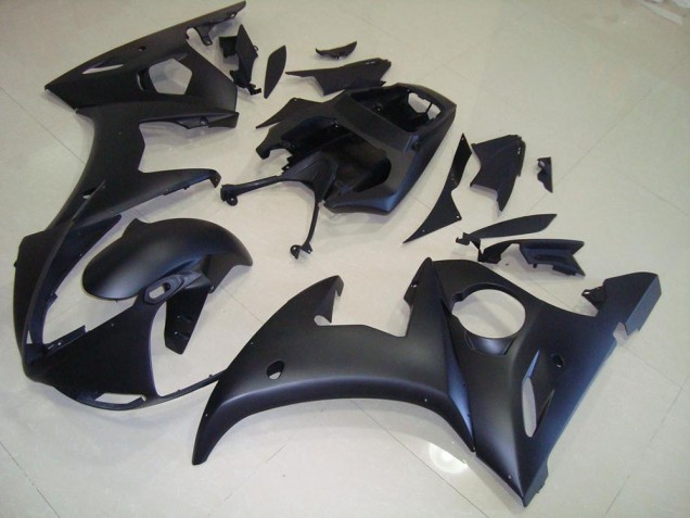 2003-2005 Matt Schwarz Yamaha YZF R6 Motorrad Verkleidung 2003-2005 Matt Schwarz Yamaha YZF R6 Motorrad Verkleidung