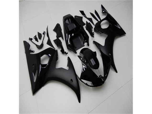 2003-2005 Matt schwarz glänzend Yamaha YZF R6 Motorrad Verkleidung 2003-2005 Matt schwarz glänzend Yamaha YZF R6 Motorrad Verkleidung