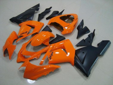 2003-2005 Orange Matt Schwarz Kawasaki ZX10R Motorrad Verkleidung