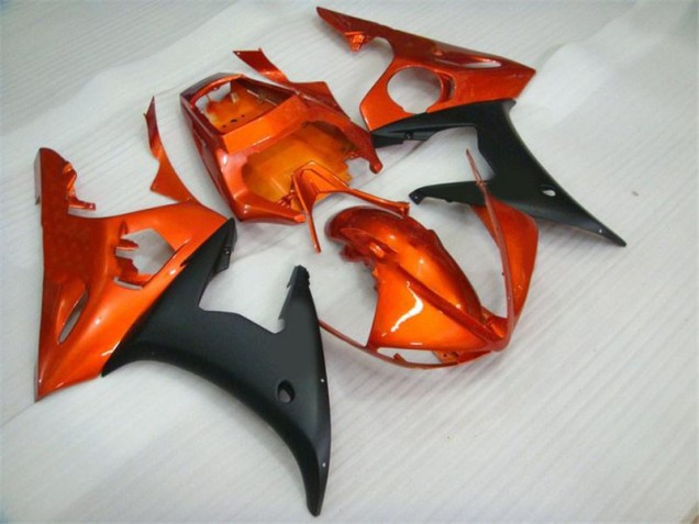 2003-2005 Orange Schwarz Yamaha YZF R6 Motorrad Verkleidung 2003-2005 Orange Schwarz Yamaha YZF R6 Motorrad Verkleidung