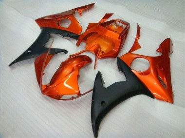 2003-2005 Orange Schwarz Yamaha YZF R6 Motorrad Verkleidung