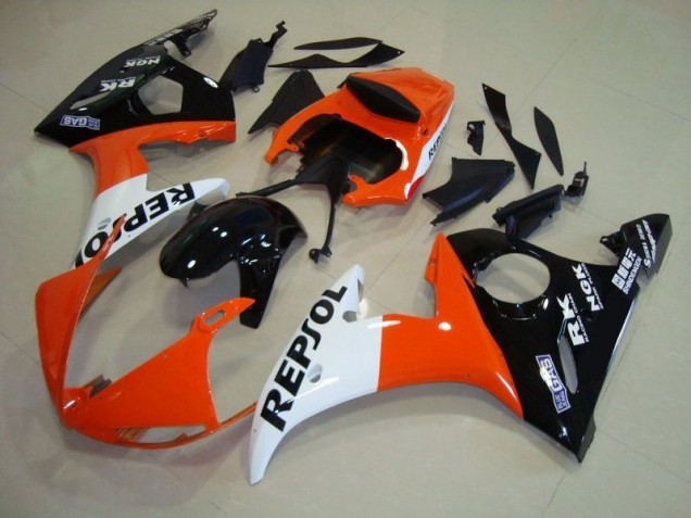 2003-2005 Repsol Yamaha YZF R6 Motorrad Vollverkleidung 2003-2005 Repsol Yamaha YZF R6 Motorrad Vollverkleidung