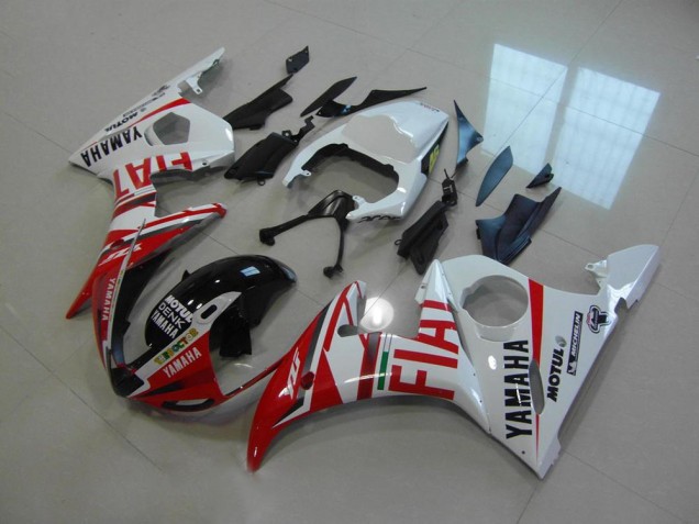 2003-2005 Rot Fiat Yamaha YZF R6 Motorrad Verkleidung 2003-2005 Rot Fiat Yamaha YZF R6 Motorrad Verkleidung