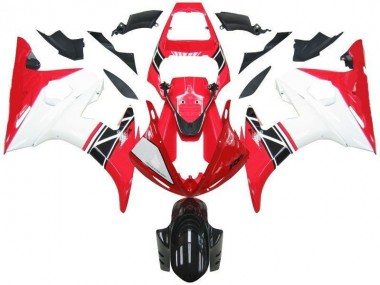 2003-2005 Rot Weiß Schwarz Yamaha YZF R6 Motorrad Verkleidung