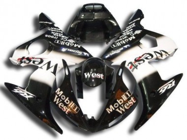 2003-2005 Schwarz Mobil West Yamaha YZF R6 Motorrad Verkleidung