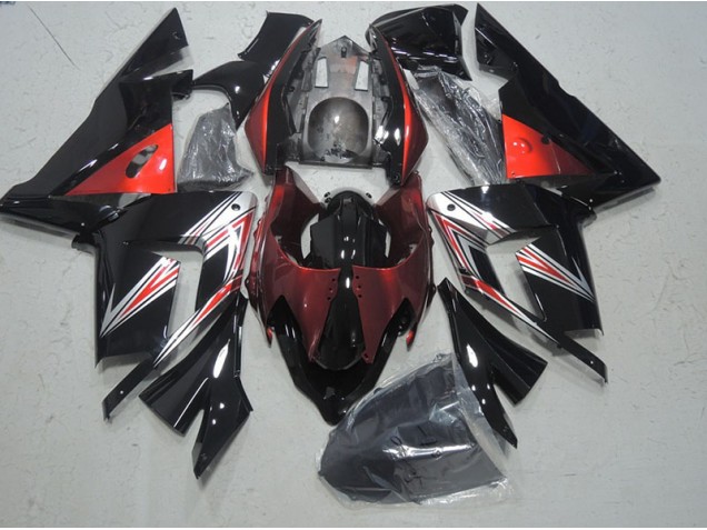 2003-2005 Schwarz Rot Kawasaki ZX10R Motorrad Verkleidung 2003-2005 Schwarz Rot Kawasaki ZX10R Motorrad Verkleidung