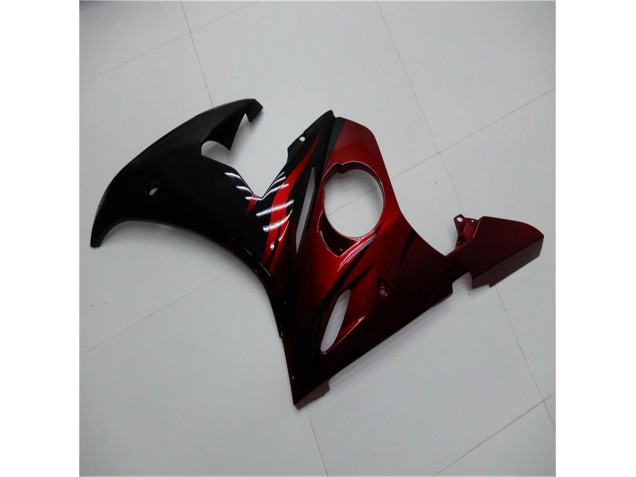 2003-2005 Schwarz Rot Yamaha YZF R6 Motorrad Verkleidung 2003-2005 Schwarz Rot Yamaha YZF R6 Motorrad Verkleidung