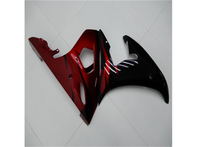 2003-2005 Schwarz Rot Yamaha YZF R6 Motorrad Verkleidung 2003-2005 Schwarz Rot Yamaha YZF R6 Motorrad Verkleidung