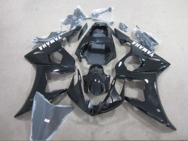 2003-2005 Schwarz Weiß Aufkleber Yamaha YZF R6 Motorrad Verkleidung