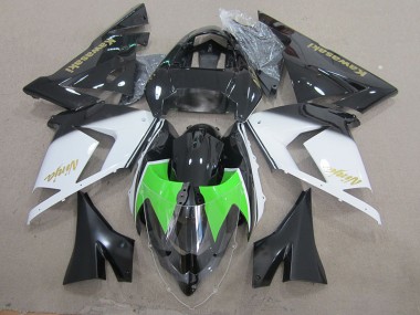 2003-2005 Schwarz Weiß Gold Ninja Kawasaki ZX10R Motorrad Verkleidung