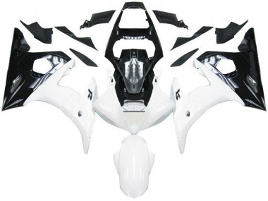 2003-2005 Schwarz Weiß Yamaha YZF R6 Motorrad Verkleidung