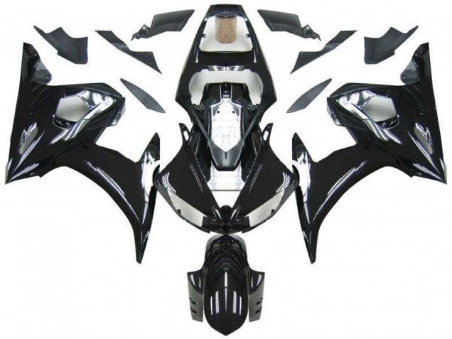 2003-2005 Schwarz Yamaha YZF R6 Motorrad Verkleidungen 2003-2005 Schwarz Yamaha YZF R6 Motorrad Verkleidungen