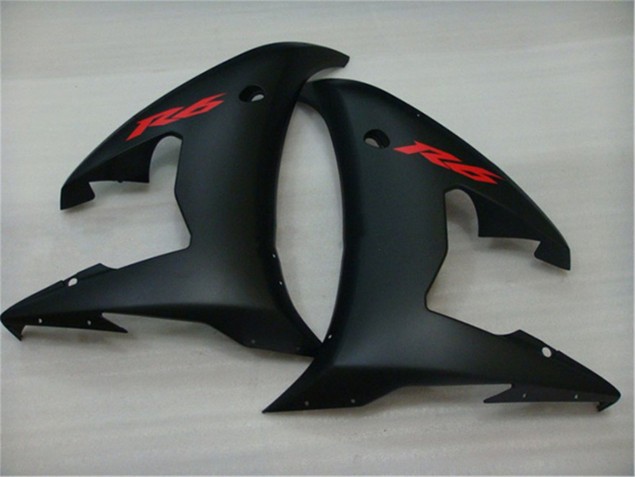 2003-2005 Schwarz Yamaha YZF R6 Motorrad Vollverkleidung 2003-2005 Schwarz Yamaha YZF R6 Motorrad Vollverkleidung